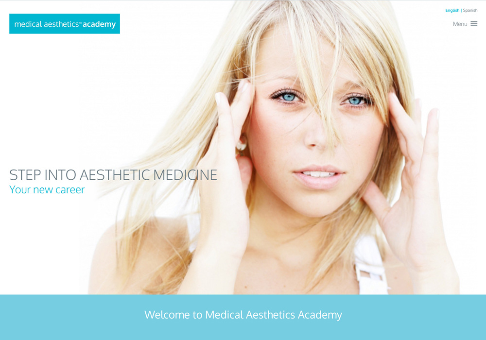 Medical Aesthetics Academy - Website design - Amanda Design Freelance ...